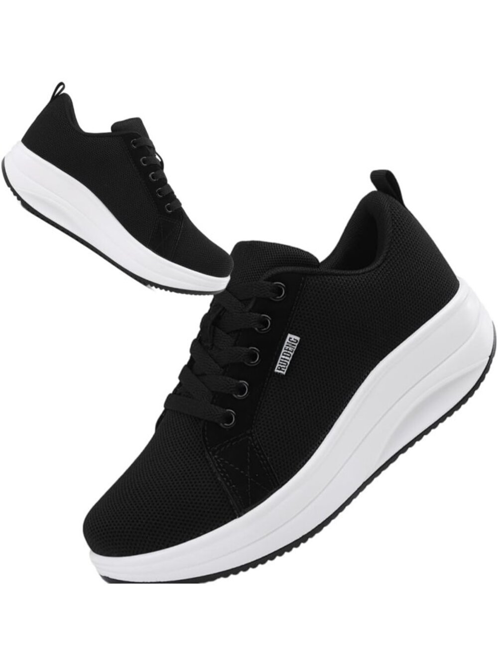 Women Black White Air Cushion Nurse Slip Resistant Work Sock Comfortable Sneaker